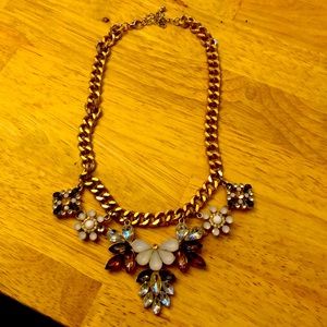 Jeweled statement necklace